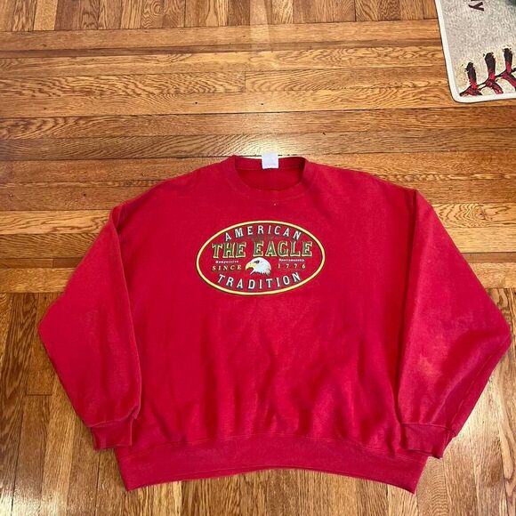 Distressed vintage‎ eagle crew neck sweatshirt - Picture 1 of 5